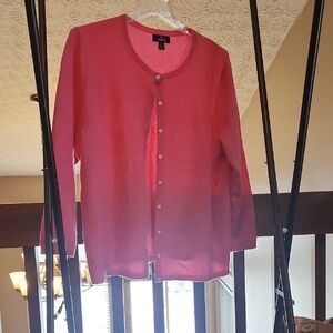 Lands' End Vibrant Pink Cashmere Sweater